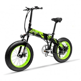 Autoshoppingcenter Bicicleta Bicicleta Eléctrica Plegable Potente 1000W / 500W 35km / h Ruedas Anchas 20 x 4’’ Bateria Removible 48V 10, 4AH SHIMANO 7 Velocidades Bici de Montaña / Carretera / Playa / Nieve para Adultos[EU Stock]