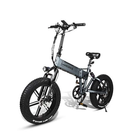 Samebike Bicicletas eléctrica Bicicleta eléctrica Plegable SAMEBIKE, neumático Gordo, Bicicleta eléctrica de 20 Pulgadas