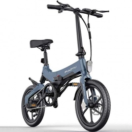 TCYLZ Bicicleta Bicicleta eléctrica plegable TCYLZ de 16 pulgadas, aleación de magnesio, marco con batería de iones de litio de 36 V, portátil, ligera, para adultos, color naranja