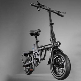 DODOBD Bicicleta Bicicleta Eléctrica Plegables, 400W Motor Bicicleta Plegable 25 Km / h, Bici Electricas Adulto Ruedas De 12", Potente Batería Extraíble -3 Modos Se Pueden Cambiar A Voluntad