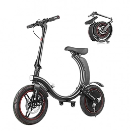 U/C Bicicletas eléctrica Bicicleta eléctrica portátil para adultos de 36 V / 6 Ah, 350 W, marco plegable, bicicleta eléctrica de 12 pulgadas
