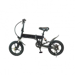 ESS WATT Bicicletas eléctrica Bicicleta Eléctrica Rider Pro S9 Plegable E-Bike LED 25km / h Pedaleo asistido e Bike (Negro)