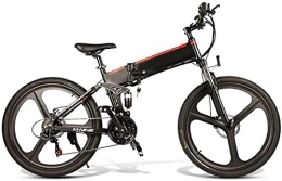 ZJZ Bicicletas eléctrica Bicicleta eléctrica todoterreno, motor de 350 W 26 pulgadas Adultos Bicicleta de montaña eléctrica 21 velocidades Batería extraíble de 48 V Frenos de disco doble Batería de iones de litio extraíble