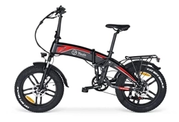 YOUIN NO BULLSHIT TECHNOLOGY Bicicleta Bicicleta eléctrica, Youin You-Ride Dakar, Plegable, Ruedas Fat 20", batería integrada extraíble, autonomía hasta 45 km, Cambio Shimano de 7 velocidades.