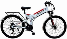YAOJIA Bicicleta Bicicleta plegable adulto Adultos De 26 Pulgadas Bicicleta De Ciclismo Plegable Con 48V 10.4Ah Batería De Litio-litio |Bicicleta De Montaña Eléctrica De 21 Velocidades 400W De Alta Velocidad. Biciclet