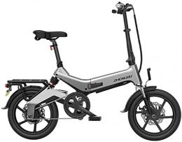 ZJZ Bicicletas eléctrica Bicicletas, bicicleta eléctrica para adultos, plegable, 3 modos de conducción, bicicletas, bicicleta eléctrica, marco de aleación de magnesio ligero, bicicleta eléctrica plegable con llanta de 16 pulg