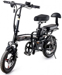 ZJZ Bicicletas eléctrica Bicicletas, Bicicleta eléctrica plegable, neumático gordo, Smart City, bicicleta de montaña para adultos, bicicleta de aleación de aluminio de 400 W con 3 modos de conducción, altura ajustable, portát