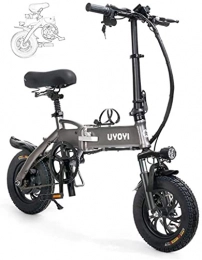 ZJZ Bicicletas eléctrica Bicicletas, Bicicletas eléctricas plegables para adultos Bicicleta plegable Marco de aleación de aluminio portátil, con luz delantera LED, Tres modos de conducción, Freno de disco para bicicletas de c