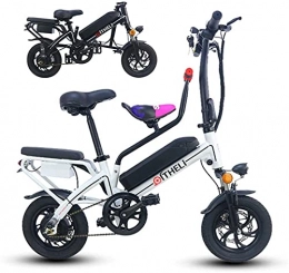 ZJZ Bicicletas eléctrica Bicicletas, Bicicletas eléctricas plegables para adultos Ciclismo Confort Bicicletas híbridas reclinadas / Bicicletas de carretera Bicicleta de aleación de aluminio de 350 W con 3 modos de conducción,