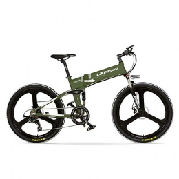 LP-LLL Bicicleta Bicicletas elctricas - XT750-E Bicicleta elctrica plegable de 26 pulgadas, freno de disco delantero y trasero, motor 48V 400W, larga resistencia, con pantalla LCD, bicicleta de asistencia al pedal