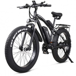 Shengmilo Bicicleta Bicicletas Electricas Bicicleta Montaña Electrica e Bike Moto Adulto Hombre Frenos Disco Hidráulicos 1000W 26 Pulgadas* 4.0 Fat Neumático Shimano 21 Velocidad (Negro)