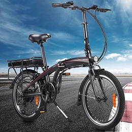 CM67 Bicicleta Bicicletas electricas Plegables 20 Pulgadas Engranajes de 7 velocidades 250W Batería extraíble de Iones de Litio de 10 Ah Bicicleta eléctrica Inteligente Compañero Fiable para el día a día