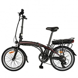 CM67 Bicicleta Bicicletas electricas Plegables 20 Pulgadas Engranajes de 7 velocidades 3 Modos de conducción Cuadro Plegable de aleación de Aluminio Bicicleta eléctrica Inteligente Bicicleta eléctrica para