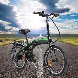 CM67 Bicicleta Bicicletas electricas Plegables E-Bike Motor Potente de 250W 250W 7 velocidades Batería de Iones de Litio Oculta 7.5AH extraíble