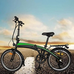 CM67 Bicicleta Bicicletas electricas Plegables Marco Plegable Motor Potente de 250W 250W Commuter E-Bike Batería de Iones de Litio Oculta de 7, 5AH