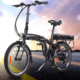 CM67 Bicicleta Bicicletas electrico 20 Pulgadas Engranajes de 7 velocidades 3 Modos de conducción Batería extraíble de Iones de Litio de 10 Ah Bicicleta eléctrica Inteligente Bicicleta eléctrica para viajeros