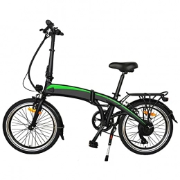 CM67 Bicicleta Bicicletas electrico 20 Pulgadas Engranajes de 7 velocidades 3 Modos de conducción Cuadro Plegable de aleación de Aluminio Bicicleta Eléctrica Bicicleta eléctrica para viajeros