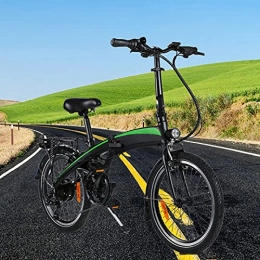 CM67 Bicicleta Bicicletas electrico Marco Plegable Rueda óptima de 20" 250W 7 velocidades Autonomía de 35km-40km