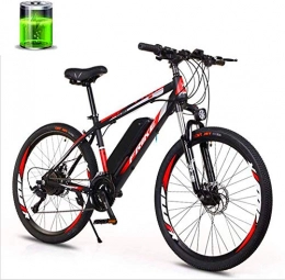 HUAQINEI Bicicleta Bicicletas eléctricas para adultos Bicicleta de montaña eléctrica para adultos, bicicleta de ciudad de 26 pulgadas y 27 velocidades, batería de litio de 10 Ah, motor de 36 V250 W, resistencia de 50