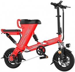 ZJZ Bicicletas eléctrica Bicicletas eléctricas para adultos, bicicleta eléctrica plegable con neumáticos de 12 pulgadas con batería de litio de 8 / 10 / 12.5AH, bicicleta elegante con diseño único, 3 modos de trabajo, velocidad