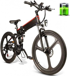 HUAQINEI Bicicletas eléctrica Bicicletas eléctricas para adultos Bicicleta eléctrica plegable de 26 pulgadas con asistencia eléctrica Bicicleta eléctrica con llanta combinada 48V 10AH 350W Motor Mountain E-Bike Hombre y mujer /