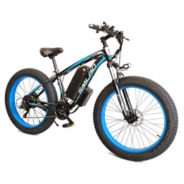 Home store Bicicleta Bicicletas Eléctricas para Adultos, con Batería Extraíble de 36V / 13Ah, Neumáticos 4.0"Híbrido de 21 velocidades, para Ciclismo al Aire Libre, Viajes, ejercicioblack Blue