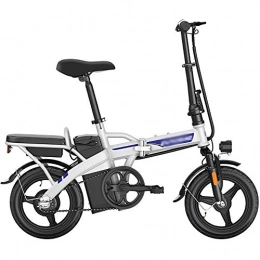 DODOBD Bicicleta Bicicletas Eléctricas Plegable Ebike 48V 240W Batería de Litio Neumático de 14 Pulgadas Frenos de Disco Doble Diseño de Batería Oculta Cuadro de Acero con Alto Contenido de Carbono