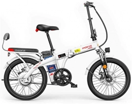ZJZ Bicicleta Bicicletas eléctricas plegables para adultos, 3 modos de trabajo, velocidad máxima de 25 km / h, batería de iones de litio de 48 V, carga máxima de 150 kg, bicicleta eléctrica ecológica para viajeros