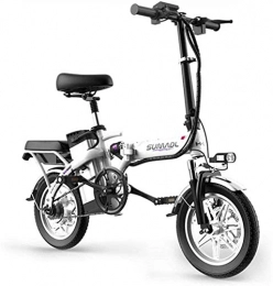 ZJZ Bicicletas eléctrica Bicicletas eléctricas rápidas para adultos Bicicleta eléctrica liviana Ruedas de 8 pulgadas Bicicleta portátil con pedal Power Assist Bicicleta eléctrica de aluminio Velocidad máxima de hasta 30 Mph