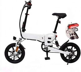 ZJZ Bicicletas eléctrica Bicicletas eléctricas rápidas para adultos Bicicletas eléctricas urbanas plegables con frenos de disco doble Asistencia de potencia de bicicleta eléctrica Velocidad máxima 25 km / h, distancia máxima