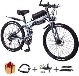 Bike Bicicletas eléctrica BIKE Bicicleta Elctrica, Bicicleta Elctrica Plegable - Rueda de 26 Pulgadas Bicicleta Elctrica Aleacin de Aluminio Bicicleta de Ciclismo de Montaa de 36 V, Shimano 21 Velocidades para Adultos Gr