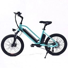 Bikes Bicicleta Eléctrica Plegable Ebike Speed 20, Aluminio, Shimano 7V, Batería Litio extraíble 36V 7.8Ah (Verde)