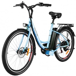 BIKFUN Bicicleta BIKFUN Bicicleta Electrica Plegable con Batería 48V 10Ah, Bicicleta Eléctrica Adulto de 20 Pulgadas, 250W Motor Sin Escobillas , Shimano de 7 Velocidades para los Desplazamientos Diarios