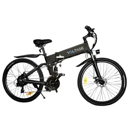 BIWOND WONDERFUL EXPERIENCE Bicicleta BIWOND Bicicleta eléctrica Z-Go 26" (Plegable, de Montaña Adulto, 36V10.4Ah, Asistencia pedaleo, Transmisión Japonesa, Máx. 25 km / h, 50km)-Negro