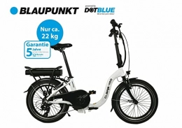 Blaupunkt Bicicleta Blaupunkt Clara 400 | Bicicleta eléctrica plegable de 20 pulgadas, ligera, plegable, StVZO