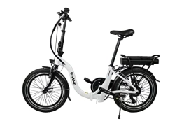Blaupunkt Bicicletas eléctrica Blaupunkt Emmi 20 pulgadas bicicleta plegable eléctrica - blanco crema brillante / modelo 2022