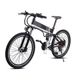 CARACHOME Bicicleta CARACHOME Bicicleta eléctrica Plegable de 26 Pulgadas, Bicicleta de montaña Bicicleta eléctrica Fuera de Carretera Ebike con batería 350W / 48V para desplazamientos y Ocio, Negro