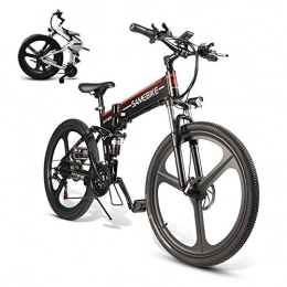 Carsparadisezone Bicicleta de Montaa Elctrica Plegable 26 Pulgadas 350W Aluminio Batera de Litio 48V 10AH Shimano 21 Velocidades Freno de Disco [EU Stock