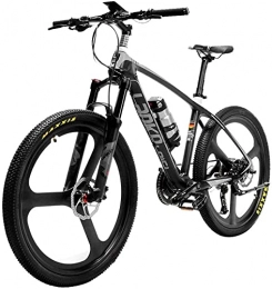 CCLLA Bicicletas eléctrica CCLLA Bicicleta eléctrica Pas súper Ligera de Fibra de Carbono de 18 kg con Freno hidráulico