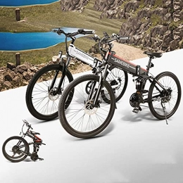 CHEIRS Bicicletas eléctrica CHEIRS Bicicleta de montaña eléctrica Plegable de 26 Pulgadas Bicicleta de montaña 500W 48V / 10Ah Batería de Litio, Bicicleta Mixta para Adultos, para Ejercicio en Bicicleta al Aire Libre, Black