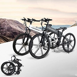 CHEIRS Bicicleta CHEIRS Bicicleta eléctrica de 26"para Bicicleta de montaña, batería de Iones de Litio de 500 W 48 V 10 Ah, hasta 35 km / con 21 velocidades, Pantalla LCD a Color con USB, Black