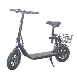 CHHD Bicicleta CHHD Patinete eléctrico Plegable con Pantalla LCD y Asiento de 8.5"Neumáticos 350W Motor Batería de Litio de 10.2Ah Velocidad máxima de hasta 20 km / hy Resistencia de 35 km Patinete p