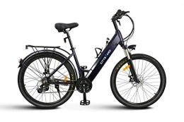 Cityboard Bicicleta Cityboard E1 Bicicleta Eléctrica con batería integrada de 26", Adultos Unisex, Blanco