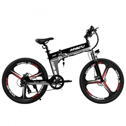 Foldable bicycle Bicicleta Coche elctrico Plegable for Bicicleta de montaña ciclomotor batera de Litio de tranva Adult Mini Pequea batera de Coche (Color : AU)