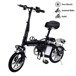 Convincied Bicicletas eléctrica Convincied Lamtwheel 14'' Electric Foldable Bike with Removable Large Capacity Lithium-Ion Battery (48V / 10Ah 350W)