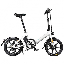 Desconocido Bicicleta Coolautoparts Bicicleta Eléctrica Plegable 16 Pulgadas 250W 25km / h Bicicleta de Ciudad / Montaña Ciclomotor de 3 Niveles Bateria de Litio de Aluminio Display LED 3 Modos para Adultos [EU Stock