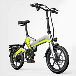 CYSHAKE Bicicleta CYSHAKE Zuhause Una Bicicleta elctrica Plegable, Bicicleta elctrica 16 Pulgadas 400 W con una batera de Iones de Litio de 48 voltios extrable Mit Kotflgel (Color : Gray)