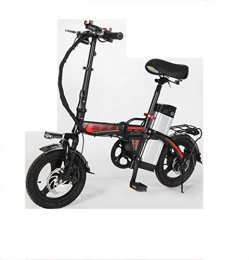 GUI Bicicleta Cómoda Bicicleta eléctrica Plegable eléctrica aleación de Aluminio batería de Litio Bicicleta Equilibrio Scooter Movilidad asistida Bicicleta 350 (w) 14 (Pulgadas) Freno de Disco mecánico