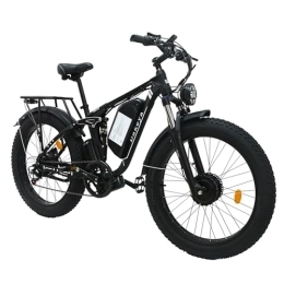 Dakeya Bicicleta Dakeya Da03 Bicicleta Eléctrica para Adultos, Doble Motor, 7 Velocidades, con Batería Desmontable 48v 22.4ah, Neumáticos Gordos De 26 x 4.0 Pulgadas, para Todo Terreno