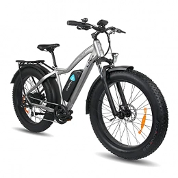 DERUIZ Bicicletas eléctrica DERUIZ Lava Bicicletas eléctricas para Adulto, Fat Tire Bike de 26 Pulgadas Bici Todo Terreno, Bicicleta de Montaña con 48V 624Wh Batería de Litio extraíble